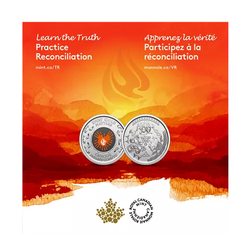 2022 Truth And Reconciliation Keepsake, A Wearable-Coin Designed by First Nations, Métis, and Inuit Communities