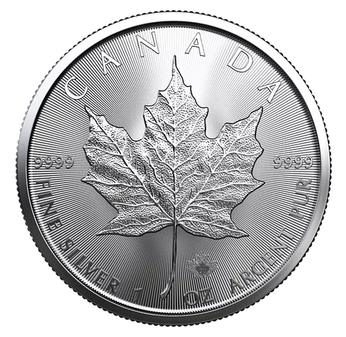 2023 Royal Canadian Mint $5 Pure Silver Coin 1 oz. 99.99% - TREASURED SILVER MAPLE LEAF COIN