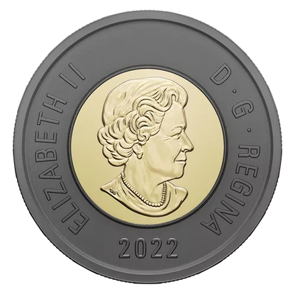 2022 Canadian Black-Nickel $2 Coin: Honouring Queen Elizabeth II (1926-2022)