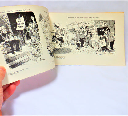 CARTOONS BY CHAMBERS, Canadian Political Cartoons by Bob Chambers from the Chronicle-Herald and The Mail-Star Newspapers, Halifax, Nova Scotia (1966 1st Ed.)