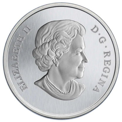 2013 Coloured 25-Cent Canadian Quarter: THE 2012 STATE PORTRAIT OF HER MAJESTY QUEEN ELIZABETH II