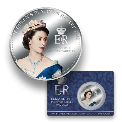 2022 SAMOA 50-Cent Commemorative Silver Coin: QUEEN ELIZABETH II PLATINUM JUBILEE