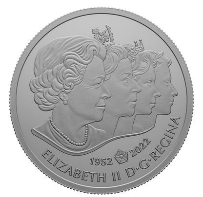 2022 Canadian $5 Coin in Fine Pure .9999 Silver: A FULL-COLOUR PORTRAIT OF HRM QUEEN ELIZABETH II