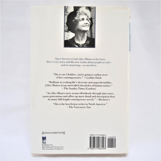 OPEN SECRETS, Short Stories by Alice Munro (1994 1st Ed.)