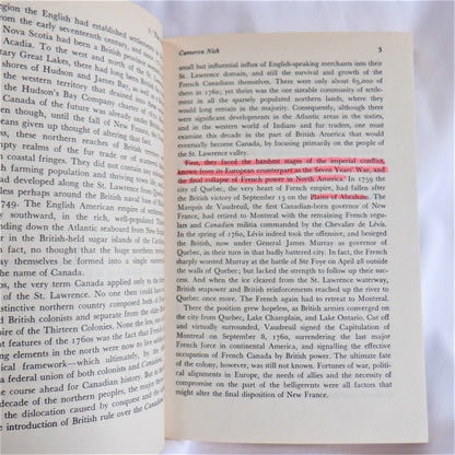 COLONISTS AND CANADIENS 1760-1867, Edited by J.M.S. Careless (1971 1st Ed.)