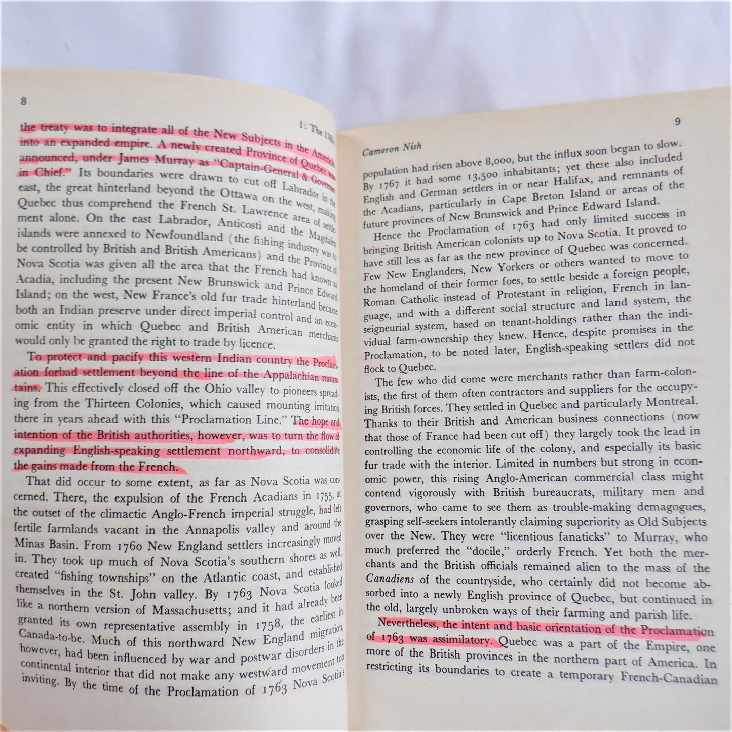 COLONISTS AND CANADIENS 1760-1867, Edited by J.M.S. Careless (1971 1st Ed.)