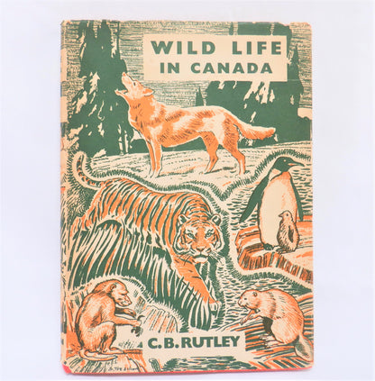 WILD LIFE IN CANADA, A Young Reader Adventure by C.B. Rutley (1950 1st Ed.)