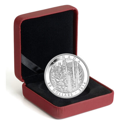 2014 EMILY CARR Fine Silver 1 oz 99.99% Coin: THE TOTEM FOREST