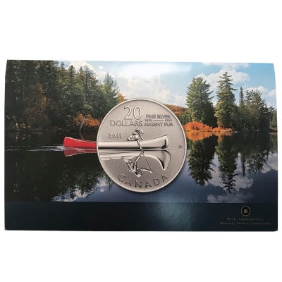 2011 $20 for $20 Pure Silver Coin: CANADA CANOE
