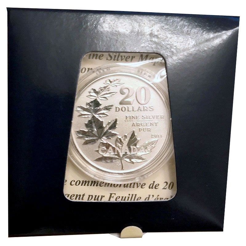 2011 $20 for $20 Pure Silver Coin: CANADA MAPLE LEAF, RARE 1st CANADIAN ISSUE!