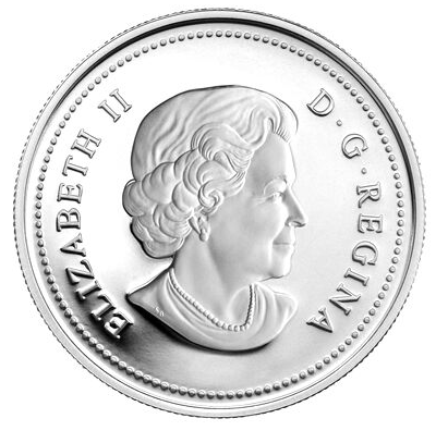 2013 MAPLE OF PEACE COIN, $15 Pure Fine 1oz Canadian .9999 Silver Coin