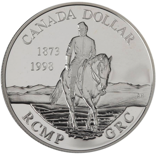 1998 (1873-) Canadian 8-Coin Silver Proof Double Dollar Set: RCMP MOUNTED POLICE 125th Anniversary Silver Dollar