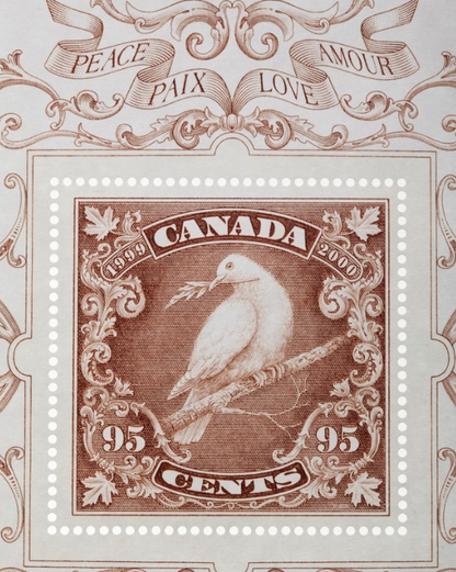 2000 OFFICIAL MILLENNIUM KEEPSAKE TIN, including Stamps by Canada Post & Medallion by Royal Canadian Mint
