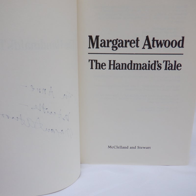 THE HANDMAID'S TALE by Margaret Atwood. (1st Ed. SIGNED)