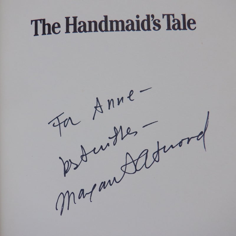 THE HANDMAID'S TALE by Margaret Atwood. (1st Ed. SIGNED)