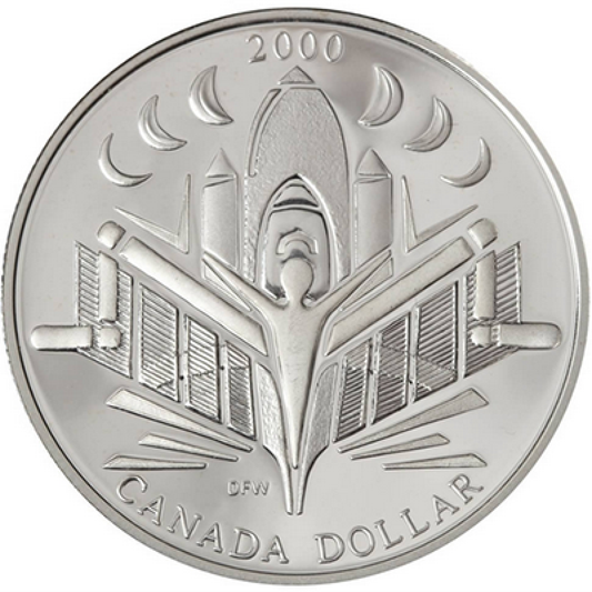 2000 Canadian 8-Coin Silver Proof Double Dollar Set: VOYAGE OF DISCOVERY Silver Dollar