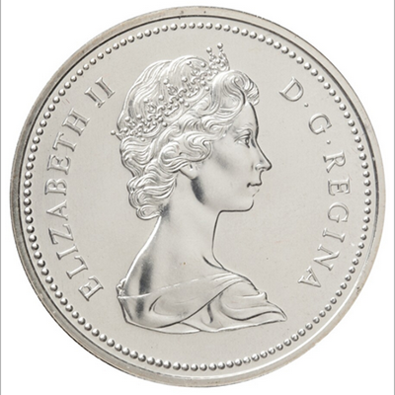 1974 Canadian $1 CITY OF WINNIPEG Centennial (1874-1974) Brilliant Uncirculated Nickel Dollar Coin w/case