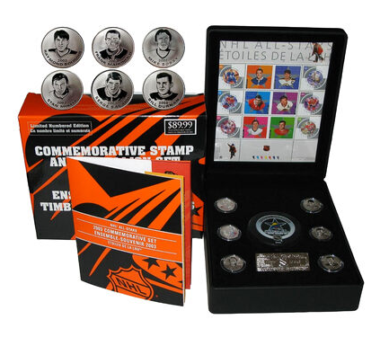 2003 NHL ALL-STARS, Commemorative Stamp and Medallion Set, BRAND NEW!