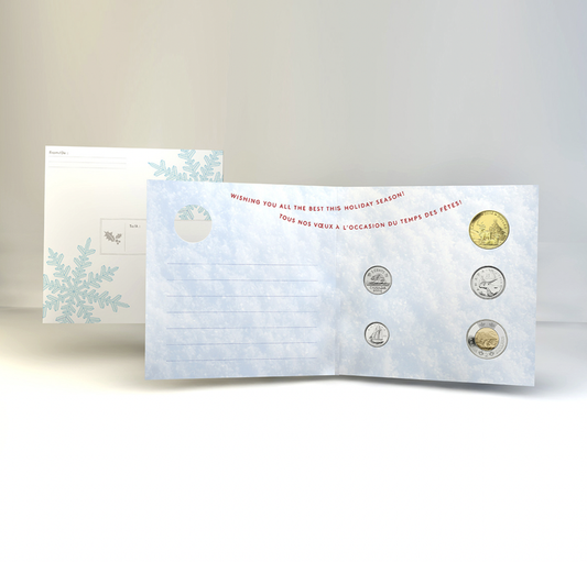 2014 PEACE & JOY 5-Coin Canadian Christmas Gift Set: Brand New!
