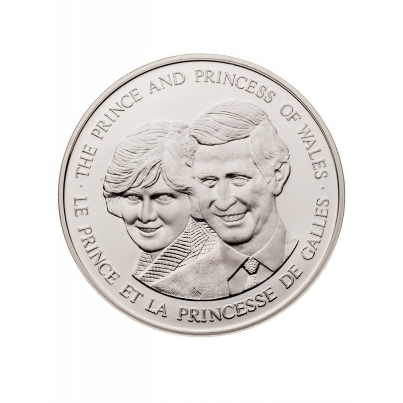 1983 PRINCE CHARLES & PRINCESS DIANA VISIT TO CANADA .925 Fine Silver Coin in Original Clamshell Case