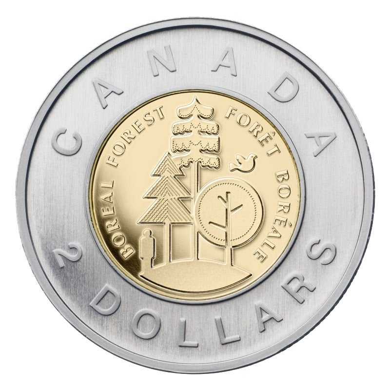 2011 Canada $2 Coin BOREAL FOREST circulation 5-Pack RCM Coins