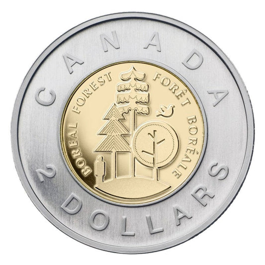 2011 Canada $2 Coin BOREAL FOREST circulation 5-Pack RCM Coins