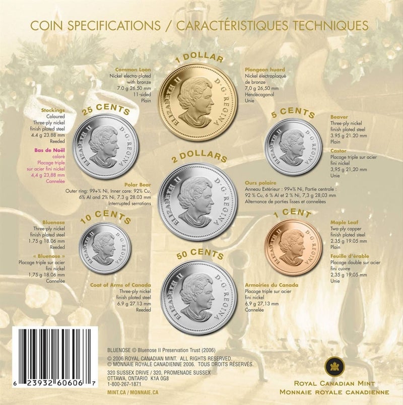 2005 MAKE A WISH! 7-Coin Canadian Birthday Gift Set: Brand New!