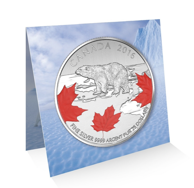 2016 $25 for $25 Pure Silver Coin: TRUE NORTH