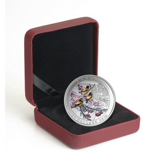 2015 $20 Fine 1oz Pure 99.99% Silver Coin: Weather Phenomenon: 'WINTER FREEZE'