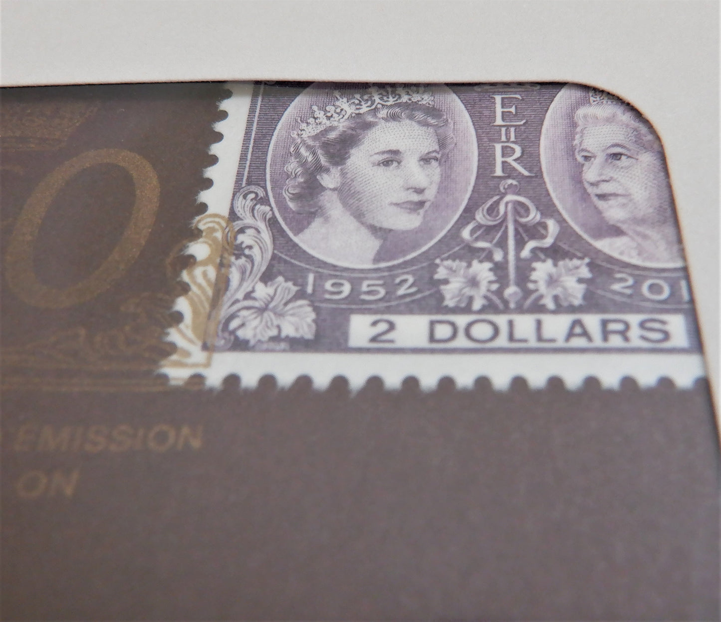 2012 Queen Elizabeth II Diamond Jubilee Limited Edition Canadian $2 STAMP AND .50 CENT COIN SET