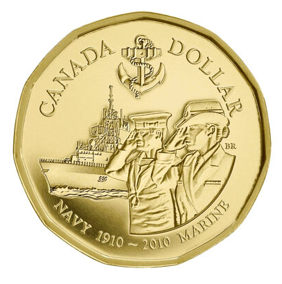 2010 ROYAL CANADIAN NAVY 100th Anniversary Coin & Stamp Collector's Tin